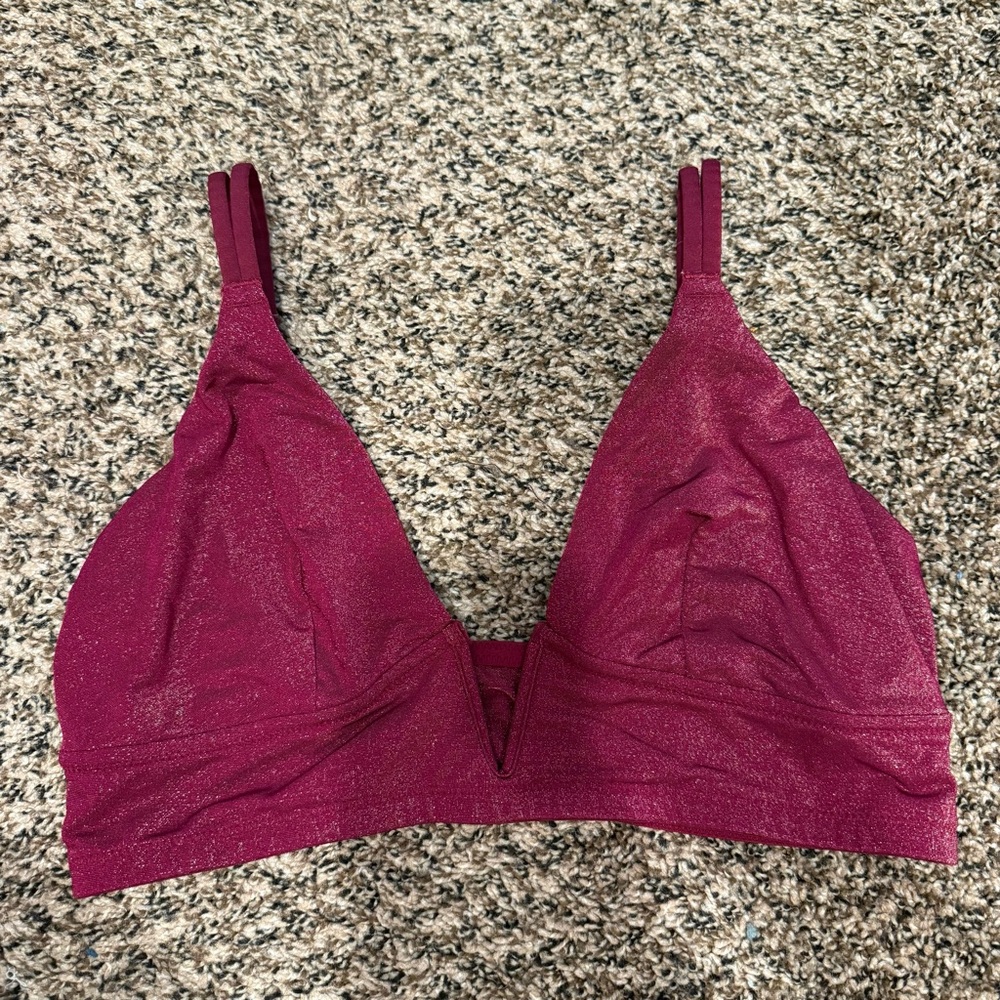 Auden glitter magenta bralette xl